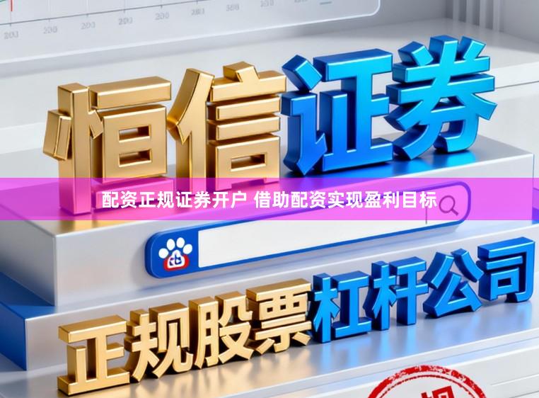 配资正规证券开户 借助配资实现盈利目标